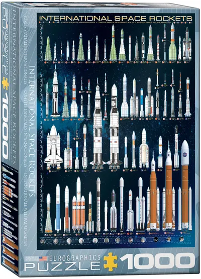 Puzzle Eurographics din 1000 de piese - Rachete spatiale internationale