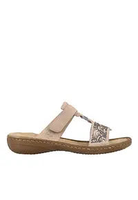 Papuci casual - dama - ANTISTRESS - 608K2-31 bej - piele ecologica