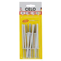 CELO Blister Nail plug NP 6-80 pre-assembled, FB flat rim plug cu countersunk surub (PZ2), zincat