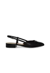 Pantofi slingback de piele Belinda - Negru