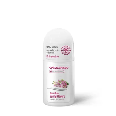 Deo roll-on natural Spring Flowers Zambila si Tuberoza, 50ml – Leonard Radutz Formula
