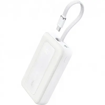 Baterie Externa Anker Zolo, 10000mAh, 30W, QC + PD, 1 x USB-A - 2 x USB-C, Alba A1688H21