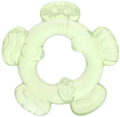 Jucărie de dentiție Lorelli Baby Care - Floare, Fresh green