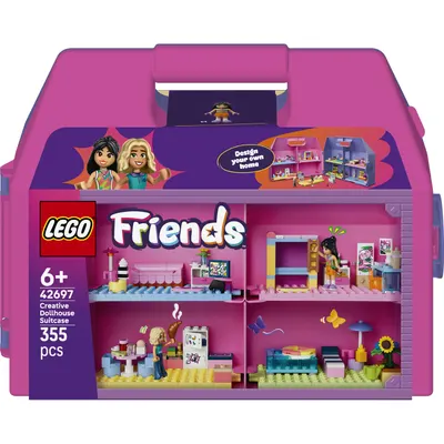 Constructor LEGO Friends - Valiză creativă cu căsuță pentru păpuși (42697)