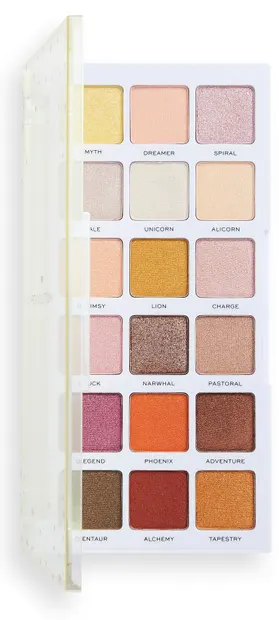 I Heart Revolution Paletă de farduri de pleoape Unicorn Heart Glow, 18 culori