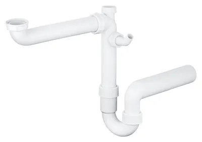 Sifon chiuveta bucatarie Grohe, universal, plastic, alb, 40645000