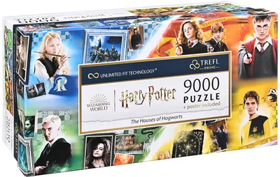 Puzzle panoramic Trefl din 9000 de piese - Casele din Hogwarts
