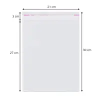 Pungi cu clapetă adezivă - lungimi între 2 și 40cm (set 1000 buc) - 21x30cm