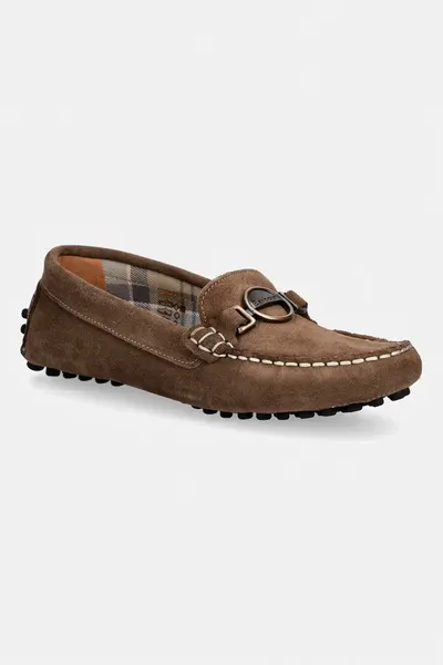Barbour mocasini pentru femei, din piele întoarsă Laire