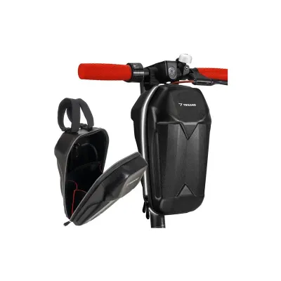 Geanta bicicleta, capacitate 5 litri, pentru ghidon, 4 buzunare, impermeabila, 30x16x11 cm