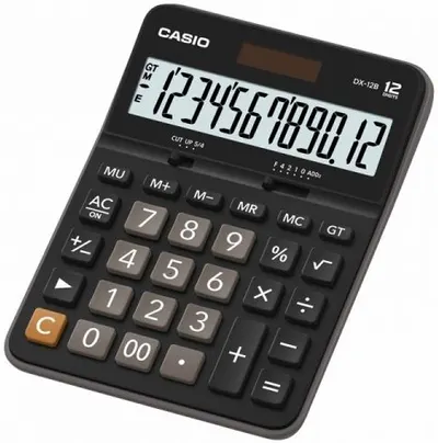 Calculator Casio DX-12B - 12 dgt, 170 x 125 x 30 mm
