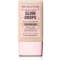 Revolution Bright Light Glow Drops iluminator lichid culoare Golden Star Dew 23 ml