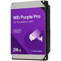 HDD Video Surveillance WD Purple Pro 24TB CMR, 3.5'', 512MB, 7200 RPM, SATA, TBW: 550