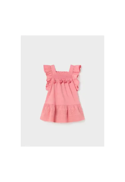 Rochie fete - 302066674 - Bumbac - Roz - Roz
