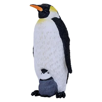 Figurină Mojo Animal Planet - Pinguin împărat cu pinguin mic
