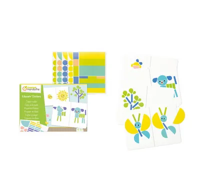 Cutie creativă cu stickere educative