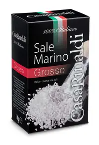 Sare de mare grunjoasa neiodata pentru gatit, 1kg, Casa Rinaldi