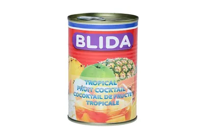 Conserva Engros, cocktail de fructe tropicale cu cheita Blida, 425g