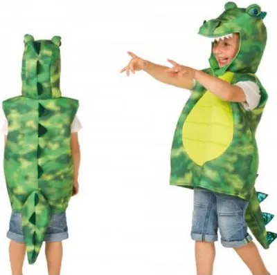 Costum de carnaval pentru copii Heunec - Crocodil verde, 4-7 ani