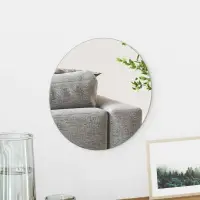 vidaXL Ogledna de perete Rotund Ø 30 cm sticlă securizată