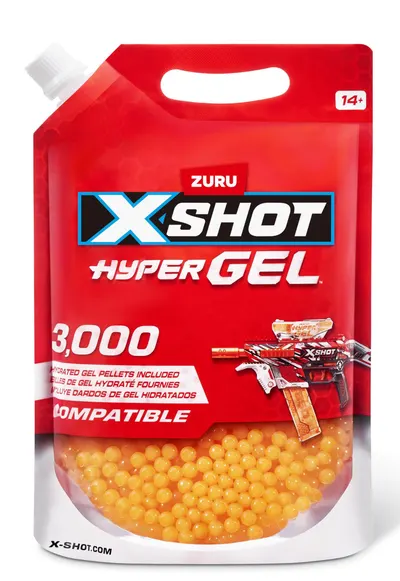 Bile cu gel Zuru X Shot Hyper Gel - 3000 bucăți
