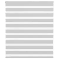 Gossi jaluzea tip zebra gri deschis latime tesatura 125,9cm poliester
