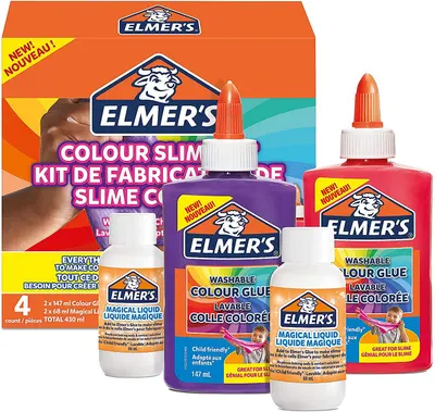 Set creative pentru slime Elmer's - Culori opace