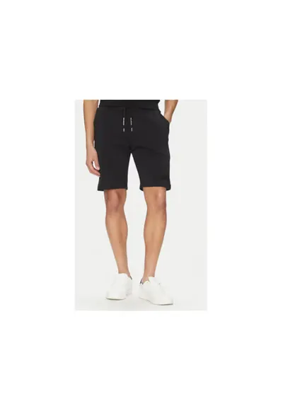 Pantaloni scurti sport barbati 25411850 - Bumbac/Nylon - Negru - Negru