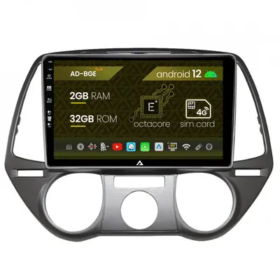 Navigatie Hyundai I20 (2008-2012), Android, E-Octacore 2GB RAM + 32GB ROM, 9 Inch - AD-BGE9002+AD-BGRKIT194