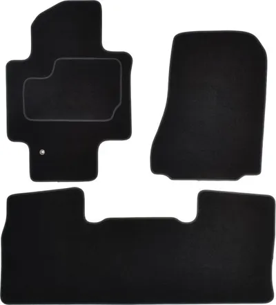Covorase auto (set, velur, 3 bucati, culoare negru, 5; 7 locuri) NISSAN NV200 dupa 2010