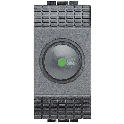 Variator cap scara 1 modul rezistiv 60-500 W Bticino Living Light L4402N, antracit