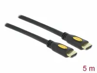 Cablu HDMI High Speed 4K30Hz T-T 5m Negru, Delock 82455