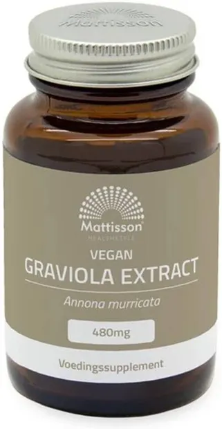 Mattisson Healthstyle Vegan Extract de Graviola, 480 mg, 60 capsule
