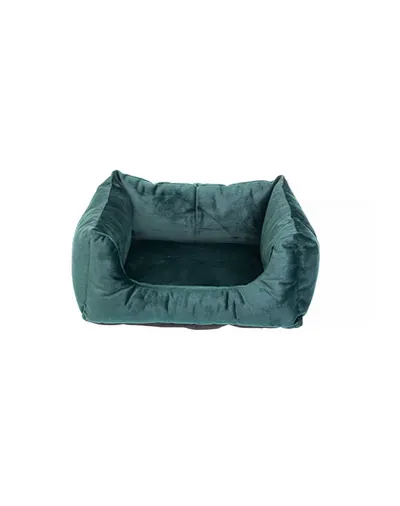 FERA Glamour culcus pentru caini, verde S 45x50x24 cm