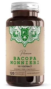 Bacopa Monnieri, 500 mg, 120 capsule, Focus Supplements