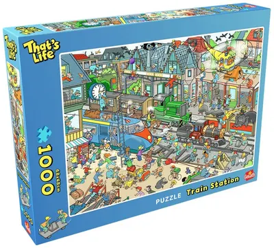 Puzzle Goliath din 1000 piese - Gară