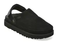 Papuci UGG negri, GOLDENSTAR CLOG, din piele intoarsa