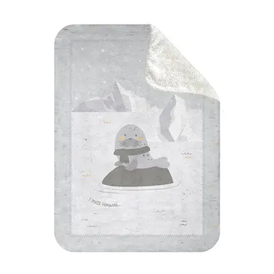 Patura moale pentru bebelusi Kikka Boo Super Soft Sherpa 80 x 110 cm Grey