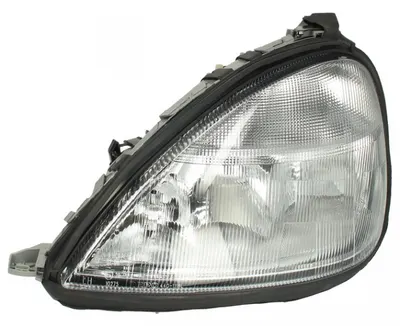 Far stanga (H1 H7, reglaj electric, fundal argintiu, fundal transparent) MERCEDES Clasa A 1997-2004
