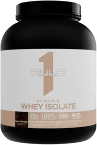 R1 Protein Naturally Flavored, ciocolată fudge, 1.95 kg, Rule1