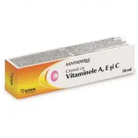 Crema cu vitaminele A, E si C Santaderm, Viva Pharma | 50 ml