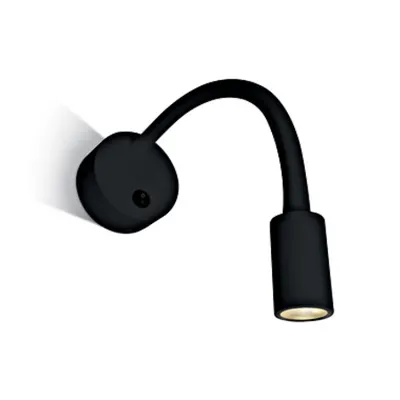 Swan LED 3W, 3000K, 160lm, IP20, 100-240V, 36°, negru