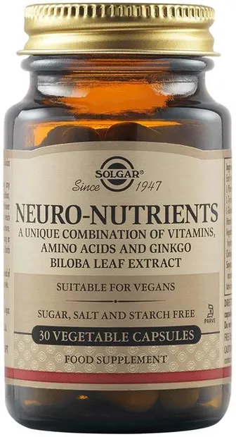 Neuro-Nutrients, 30 capsule vegetale, Solgar