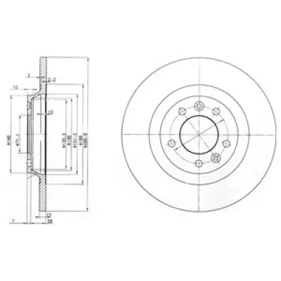 Disc frana DELPHI BG3836