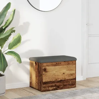vidaXL Bancă de depozitare din lemn vechi 62x42x45 cm lemn prelucrat