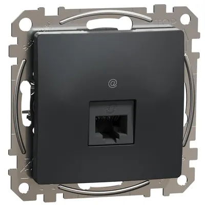 Priza RJ45 Cat5E UTP, Schneider, SDD114451, Sedna Design, antracit