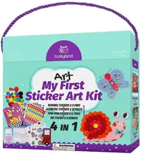 Set creativ Tooky Toy - Cu stickere și pompoane, 4 în 1