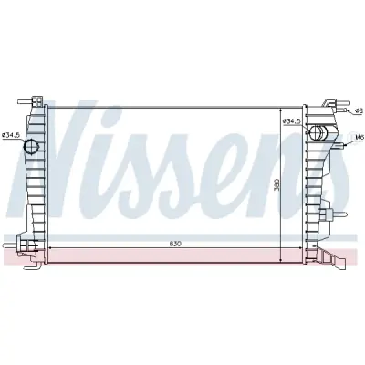 Radiator, racire motor NISSENS 637616