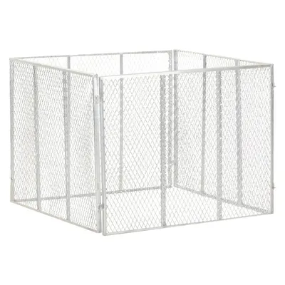 vidaXL Compostor de grădină, 100x100x77 cm, fier galvanizat