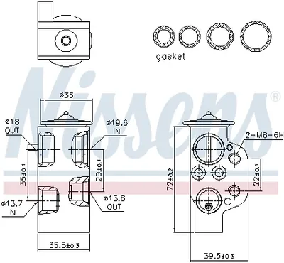 Supapa expansiune clima potrivit AUDI A4 ALLROAD B8, A4 B8, A5, Q5 1.8-4.2 06.07-05.17